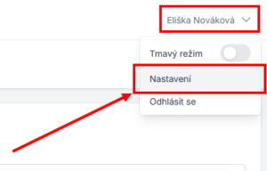 Nastavení uživ. účtu (kontaktní a fakturační profil)