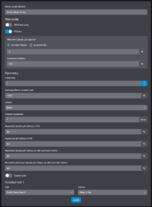Příklad nastavení automatizace Bojler/akumulační nádrž s ovládacím relé Shelly