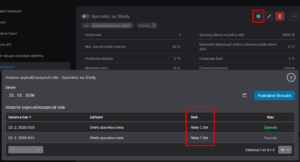 Obrázek 2 – zobrazení názvu relé v logu historie sepnutí